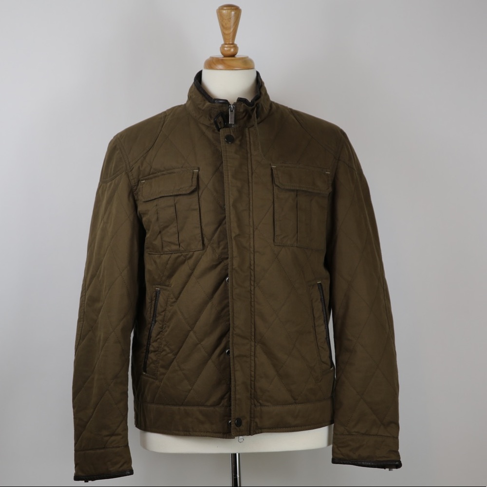 Massimo Dutti Lightweight Quilted Moto Jacket